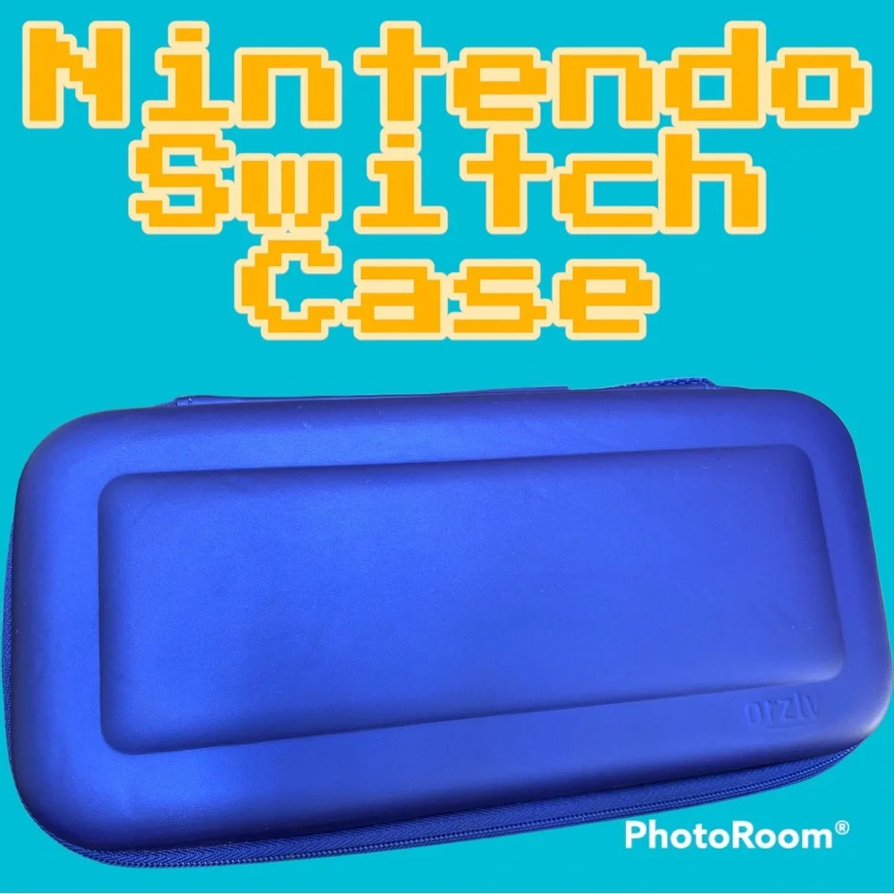 Pair of Orzly Carrying cases-Nintendo Switch Red & Blue Protective Travel Cases